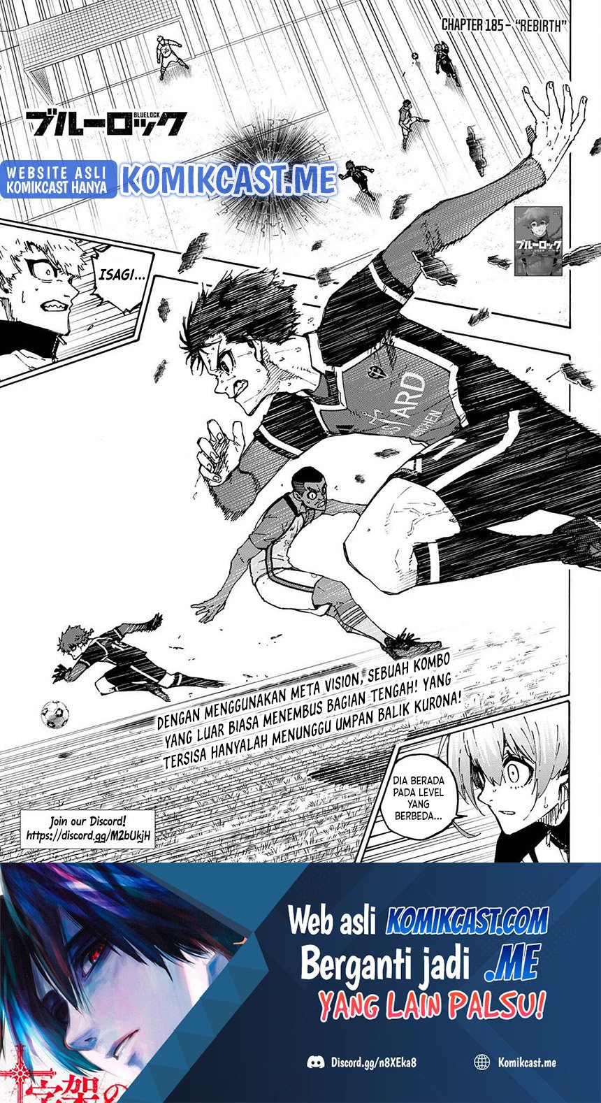 Manga Blue Lock Chapter 185 gambar nomor 2
