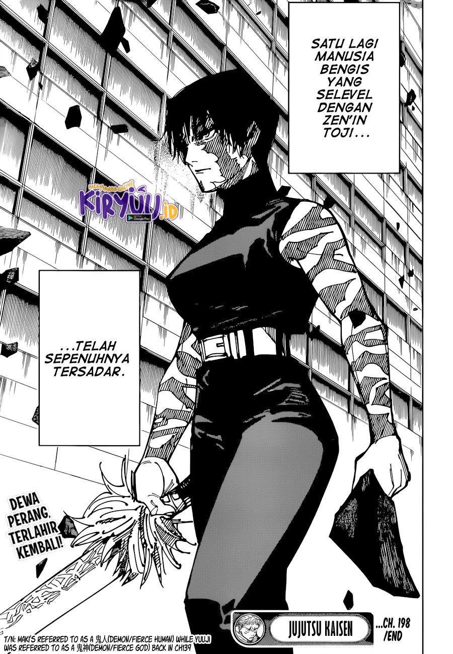 Jujutsu Kaisen Chapter 198 Gambar 19