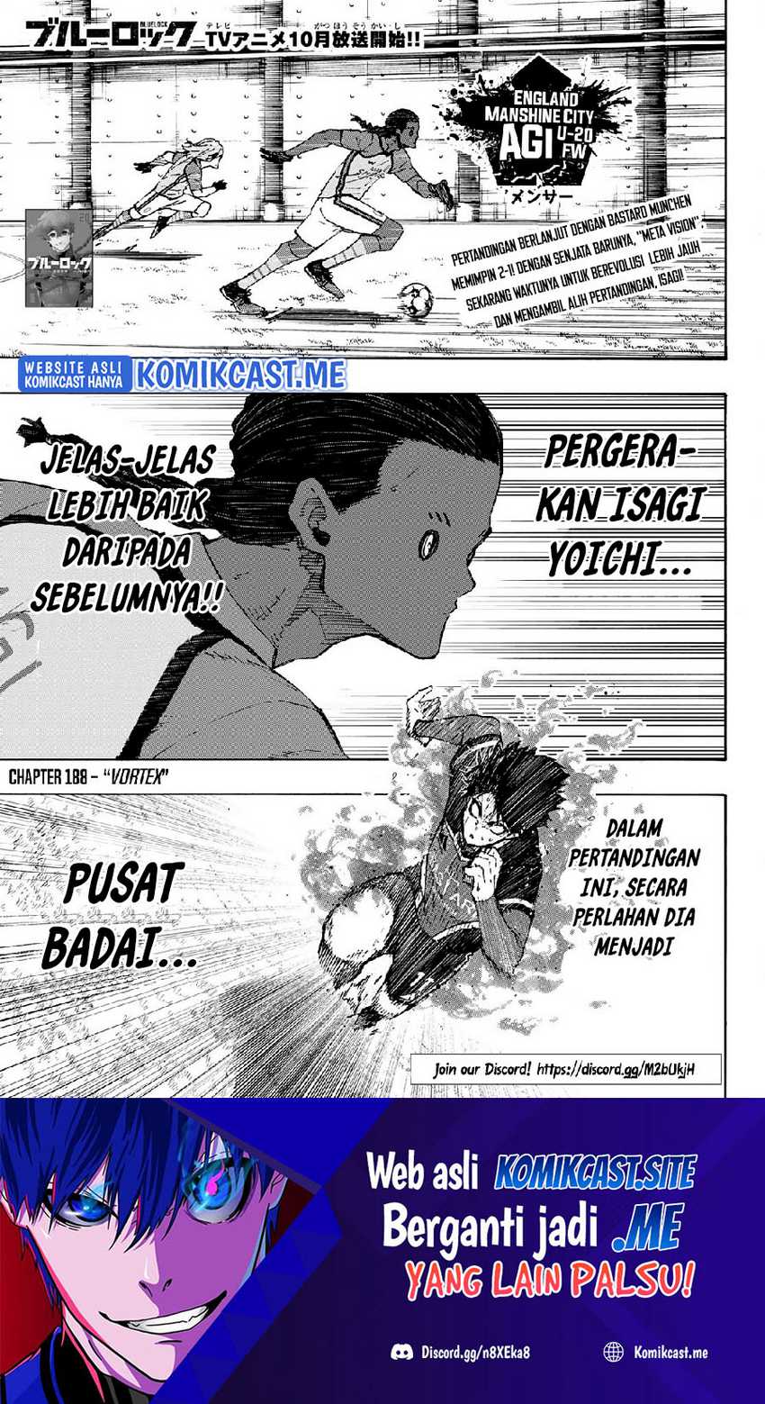 Manga Blue Lock Chapter 188 gambar nomor 2
