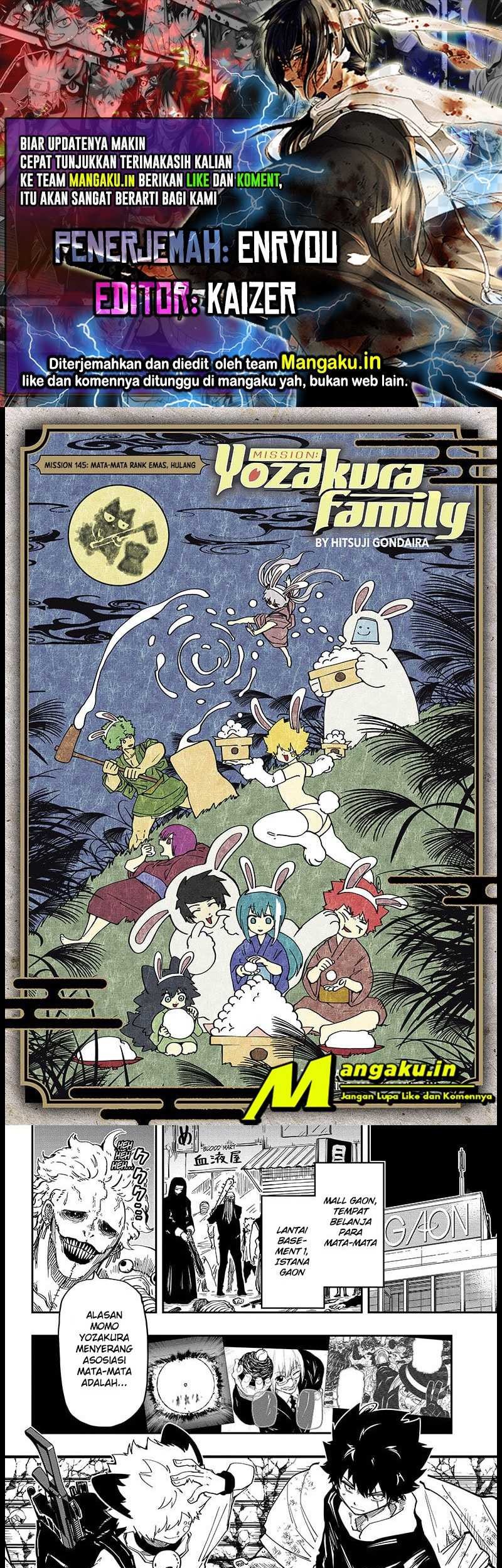 Komik Mission: Yozakura Family Chapter 145 gambar nomor 1