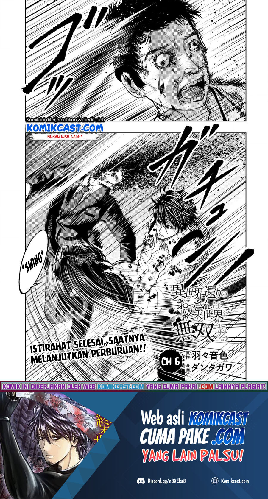 Manga Isekai Kaeri no Ossan wa Shuumatsu de Sekai de Musou Suru Chapter 06 gambar nomor 2