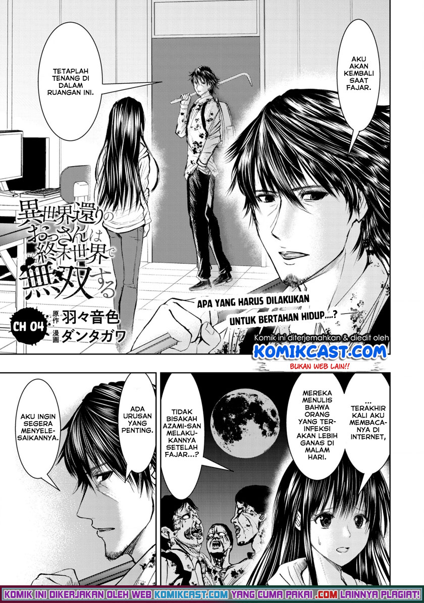 Manga Isekai Kaeri no Ossan wa Shuumatsu de Sekai de Musou Suru Chapter 04 gambar nomor 2