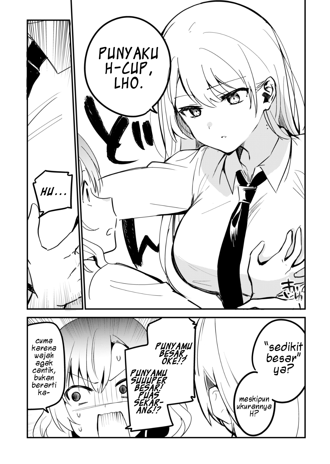 Manga A Girl Whose Breasts are a Little Big and is Kinda Pretty Chapter 1 gambar nomor 2