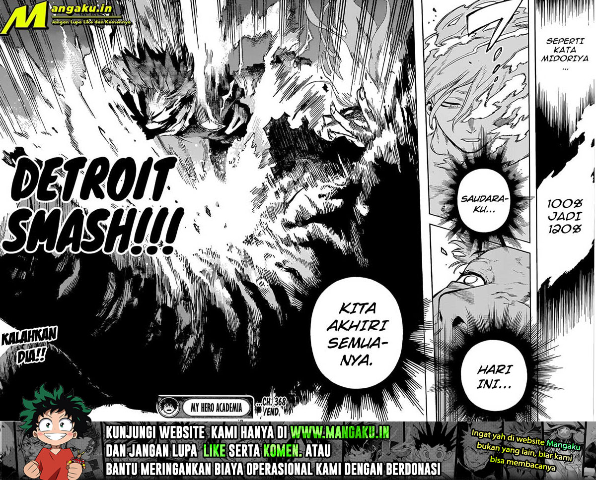 Boku no Hero Academia Chapter 368 Gambar 15