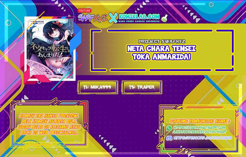 Komik Neta Chara Tensei Toka Anmarida! Chapter 13 gambar nomor 1