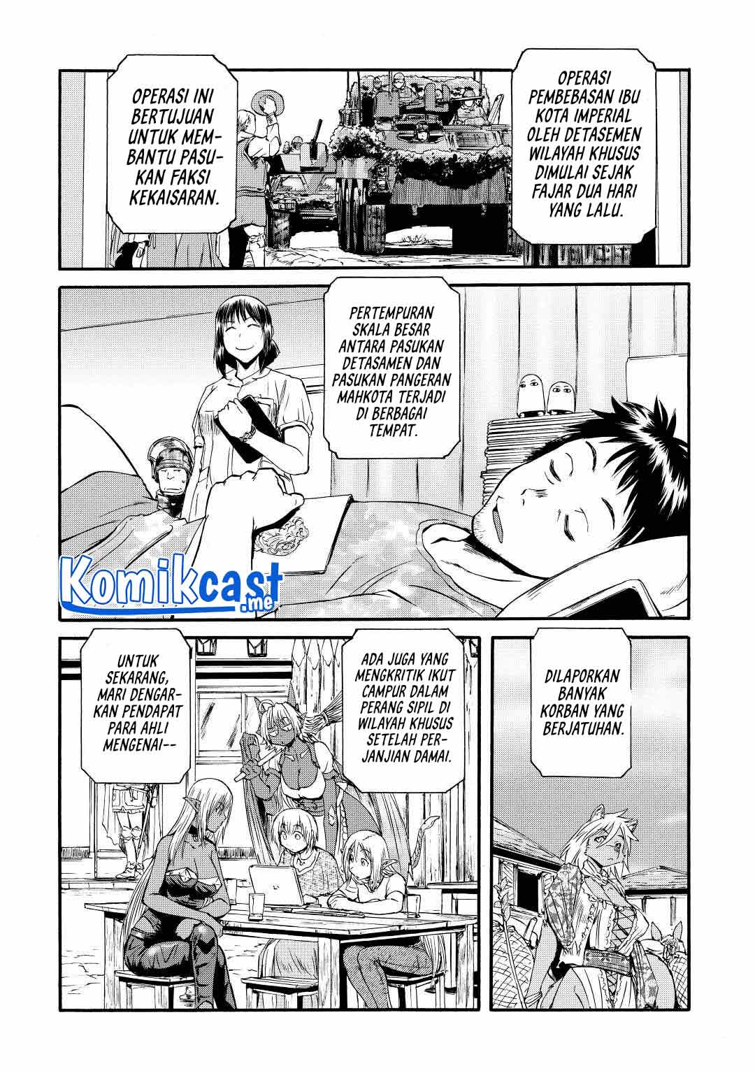 Gate – Jietai Kare no Chi nite Kaku Tatakeri Chapter 116 Gambar 11