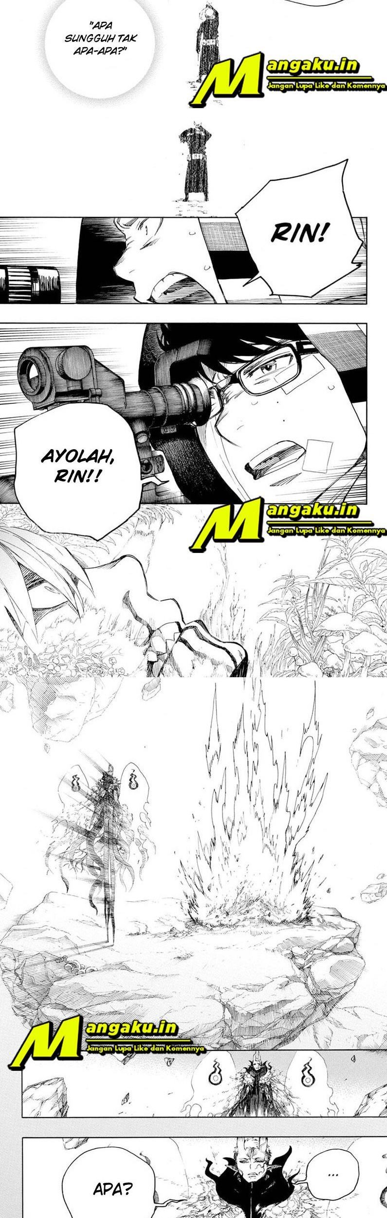 Ao no Exorcist Chapter 135.2 Gambar 9