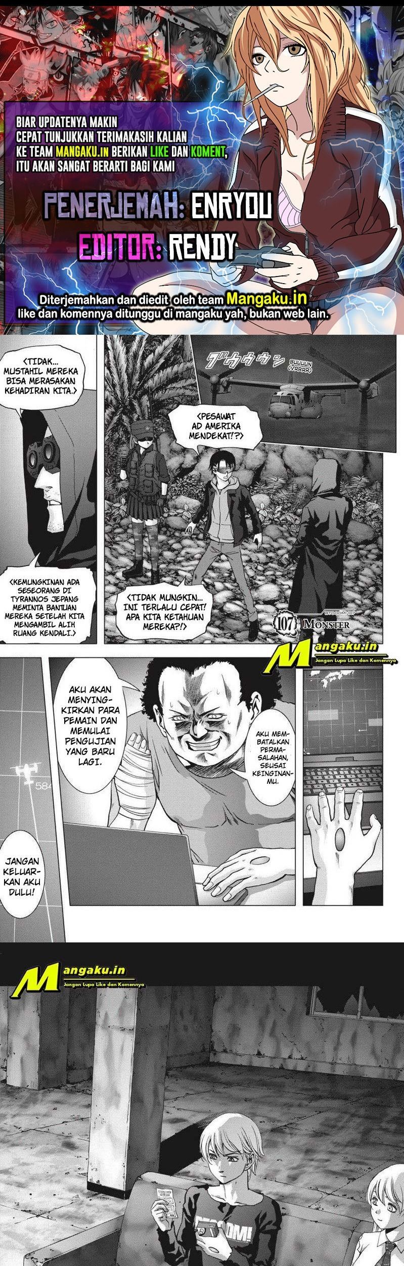 Komik Btooom! Chapter 107.1 gambar nomor 1