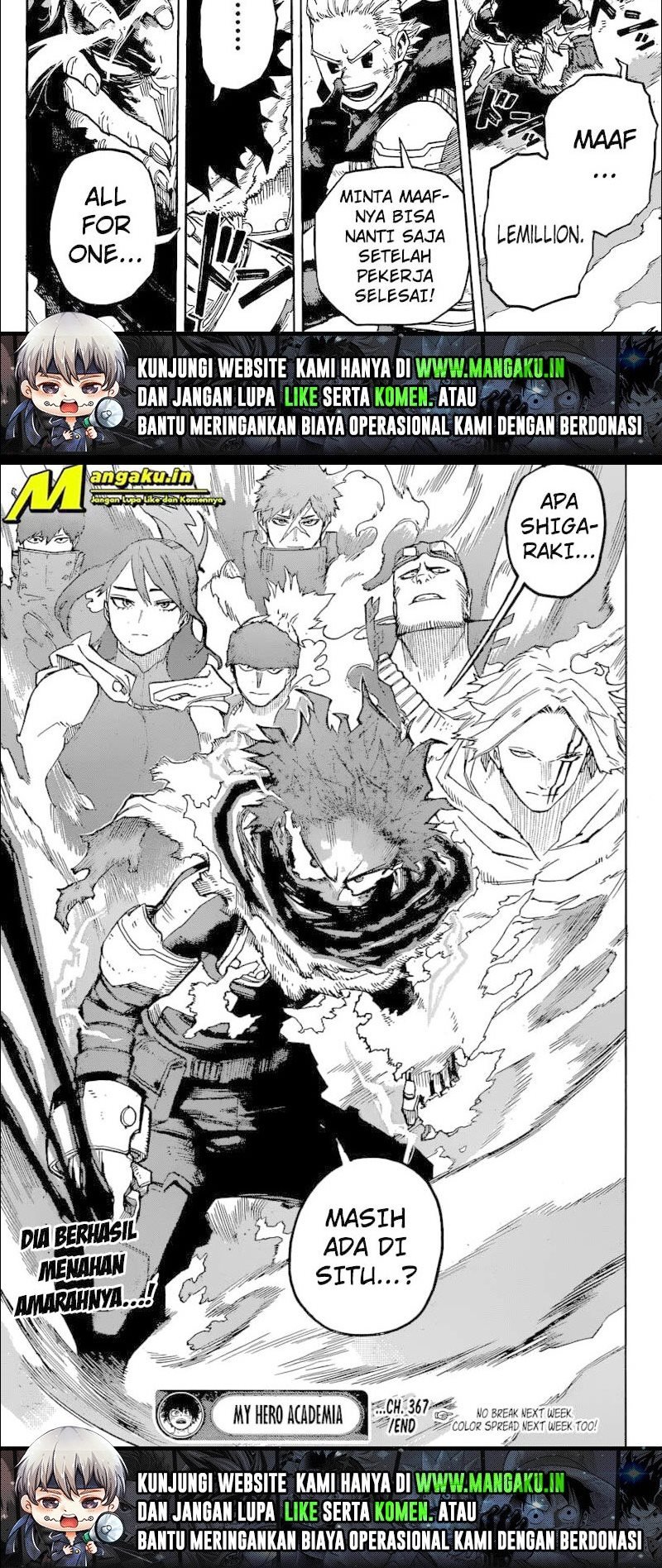 Boku no Hero Academia Chapter 367 Gambar 11