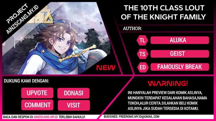 Komik The 10th Class Lout of the Knight Family Chapter 09 gambar nomor 1