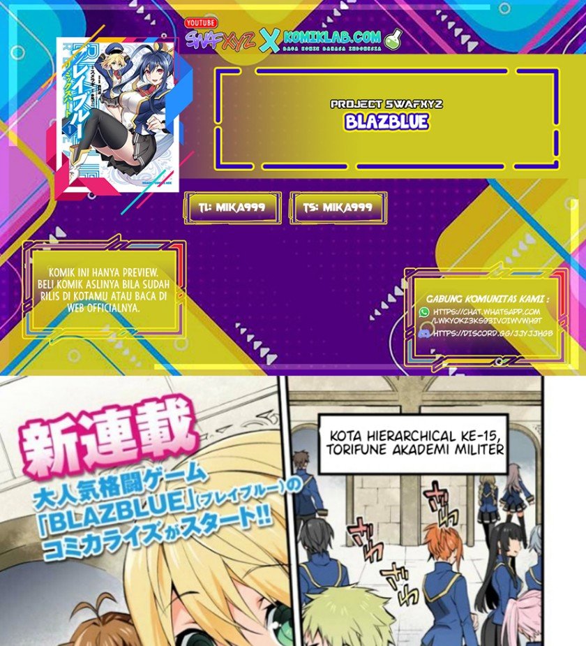 Komik BlazBlue – Remix Heart Chapter 1 gambar nomor 1