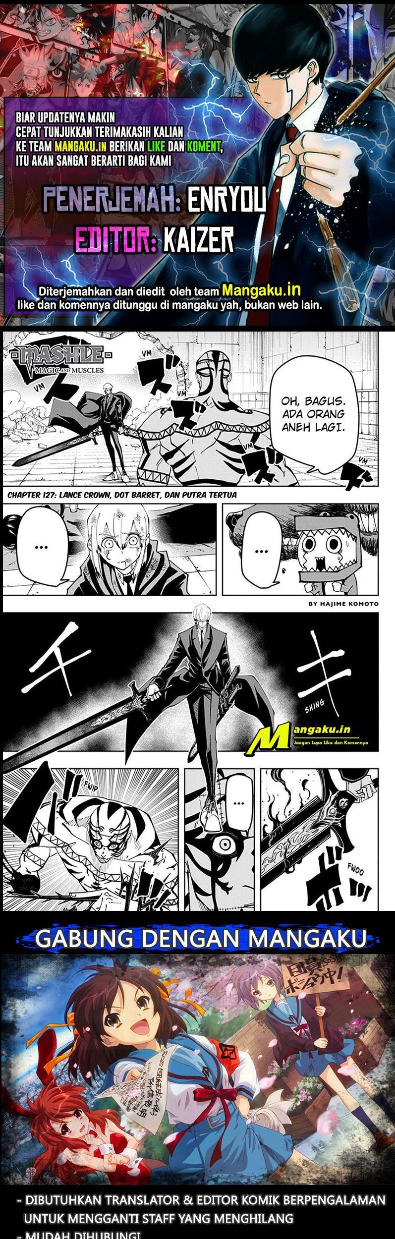 Komik Mashle: Magic and Muscles Chapter 127 gambar nomor 1