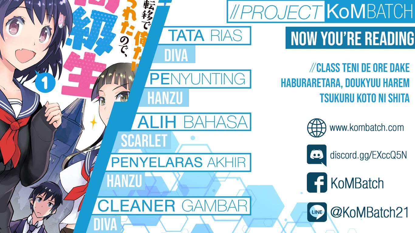 Komik Class Ten’i de Ore dake Haburareta no de, Doukyuusei Harem Tsukuru Koto ni shita Chapter 4 gambar nomor 1