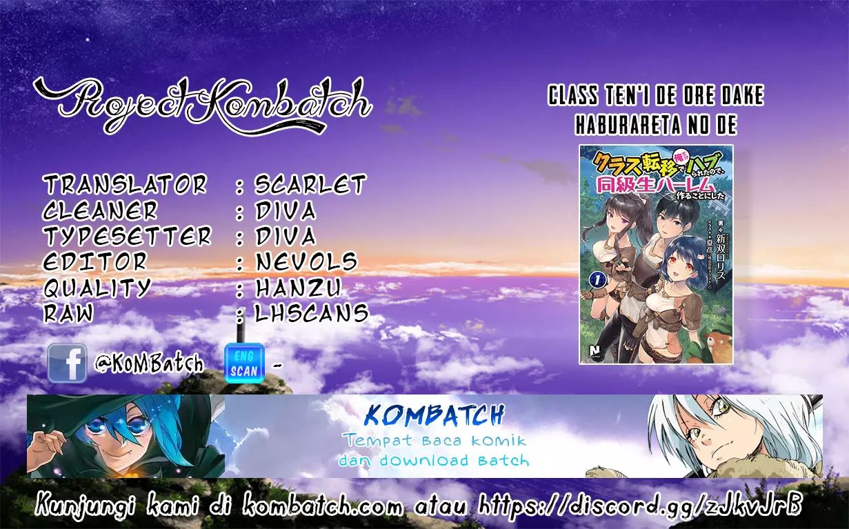 Komik Class Ten’i de Ore dake Haburareta no de, Doukyuusei Harem Tsukuru Koto ni shita Chapter 3 gambar nomor 1
