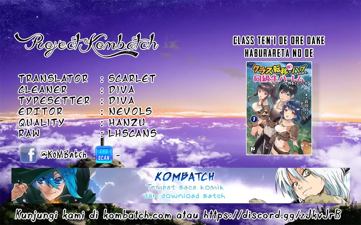 Komik Class Ten’i de Ore dake Haburareta no de, Doukyuusei Harem Tsukuru Koto ni shita Chapter 2 gambar nomor 1