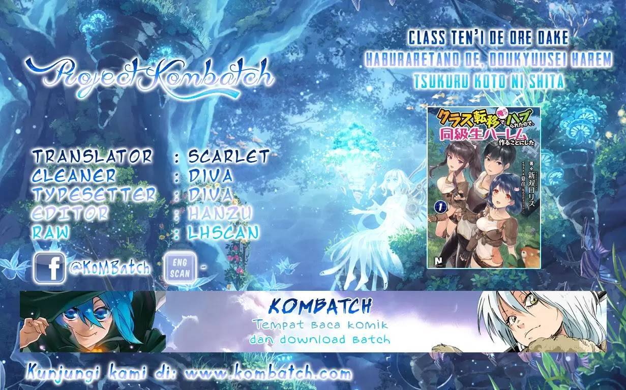Komik Class Ten’i de Ore dake Haburareta no de, Doukyuusei Harem Tsukuru Koto ni shita Chapter 1 gambar nomor 1