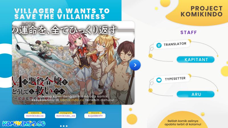 Komik Villager A Wants to Save the Villainess no Matter What! Chapter 10 gambar nomor 1