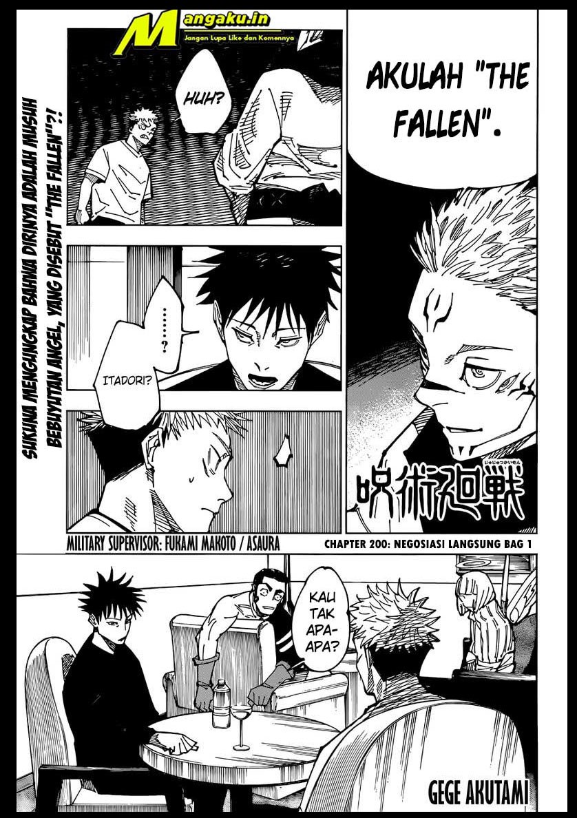 Manga Jujutsu Kaisen Chapter 200 gambar nomor 2