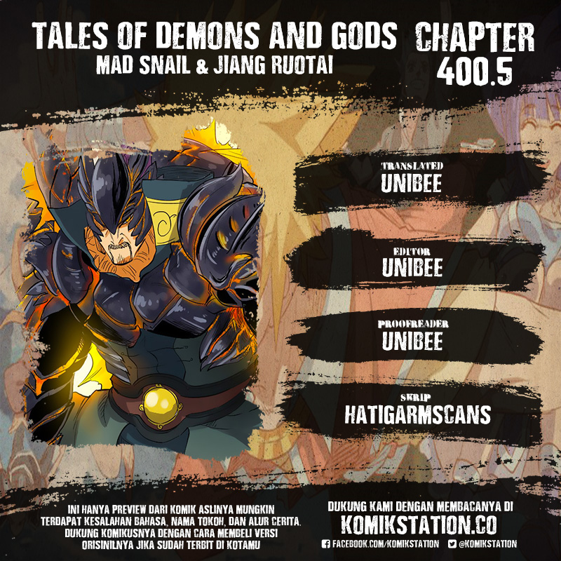 Komik Tales of Demons and Gods Chapter 400.5 gambar nomor 1