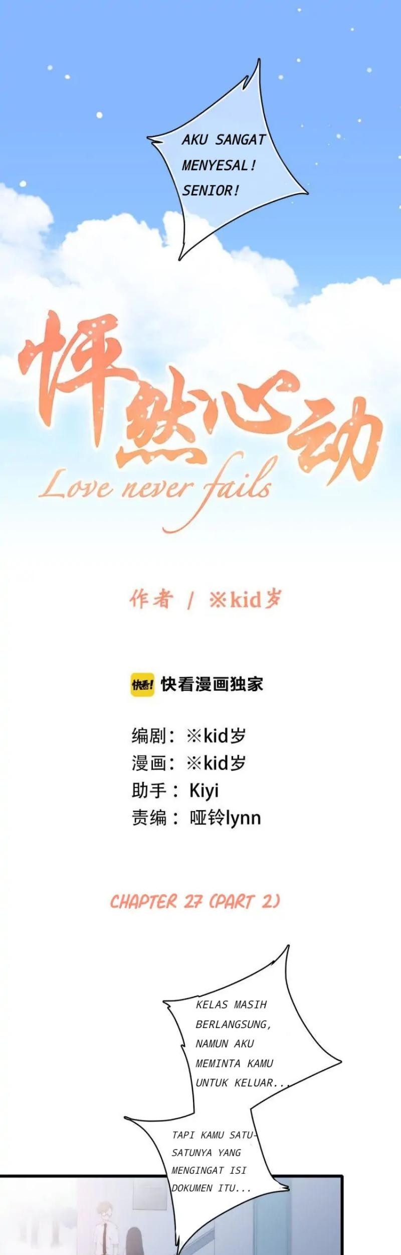 Komik Love Never Fails Chapter 27.2 gambar nomor 1