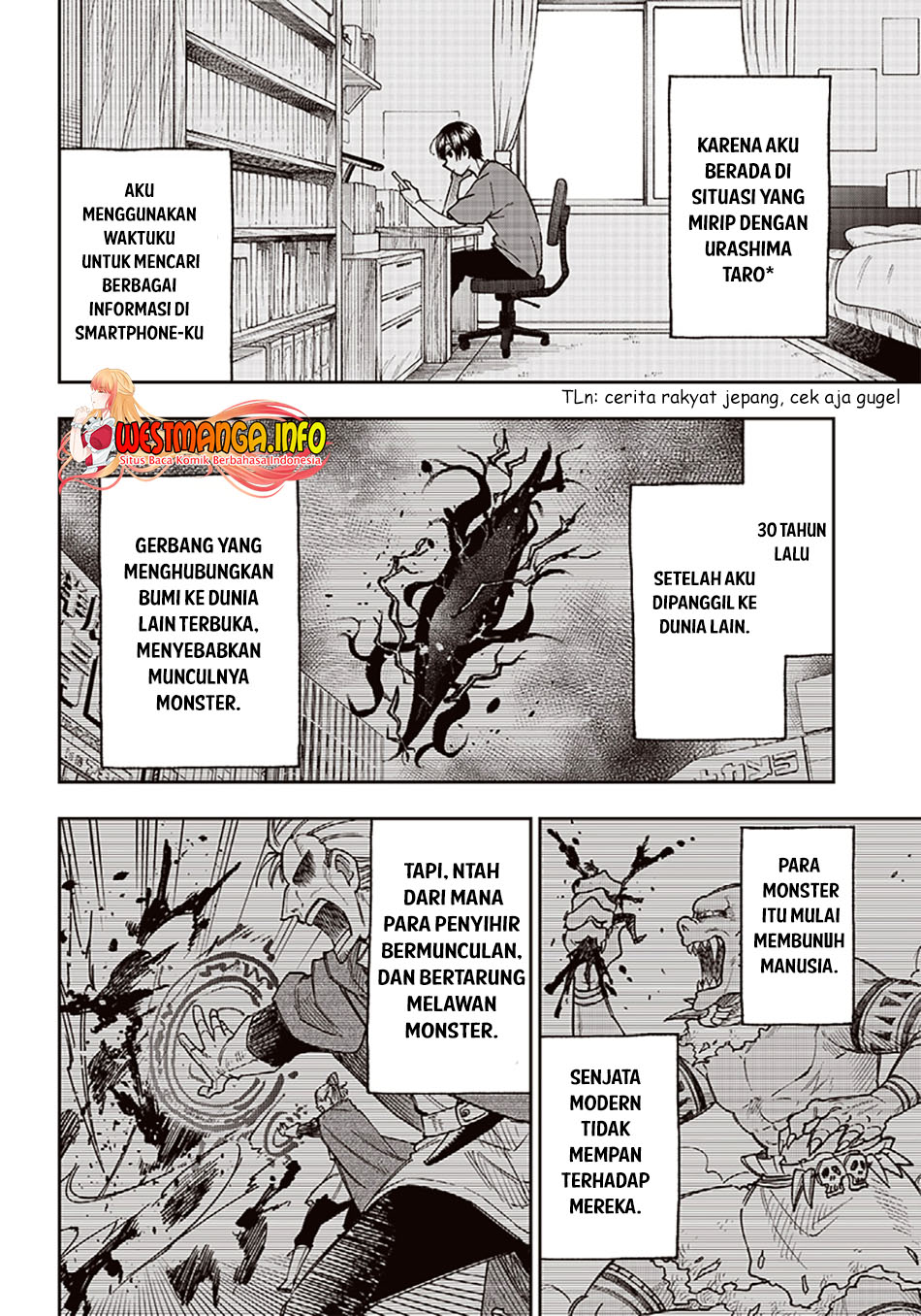 Kyuuseishu MESHIA ~Isekai wo sukutta moto yuusha ga mamono no afureru genjitsu sekai wo musou suru~ Chapter 02 Gambar 13