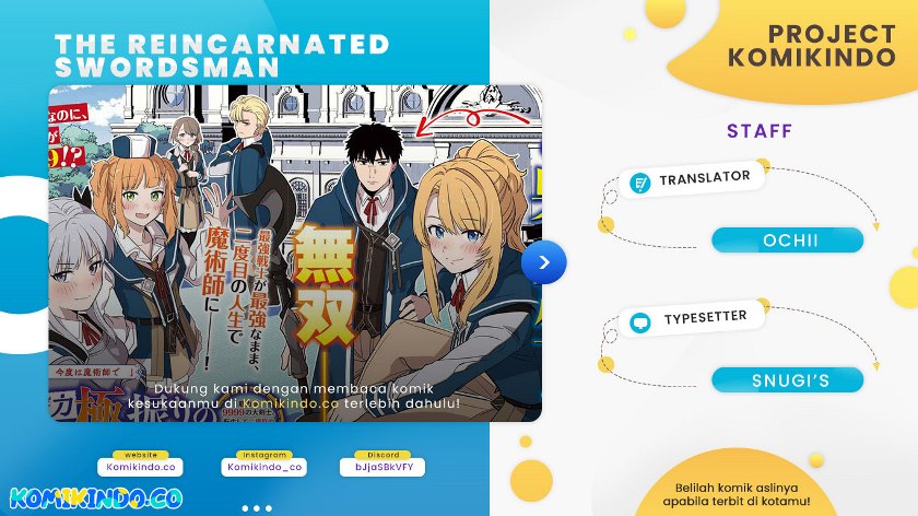 Komik The Reincarnated Swordsman With 9999 Strength Wants to Become a Magician! Chapter 01 gambar nomor 1