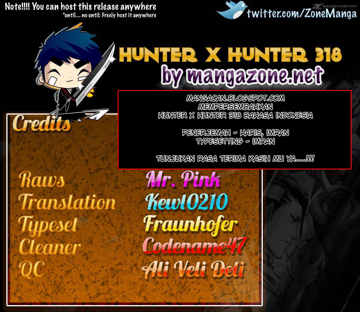 Hunter x Hunter Chapter 318 Gambar 15