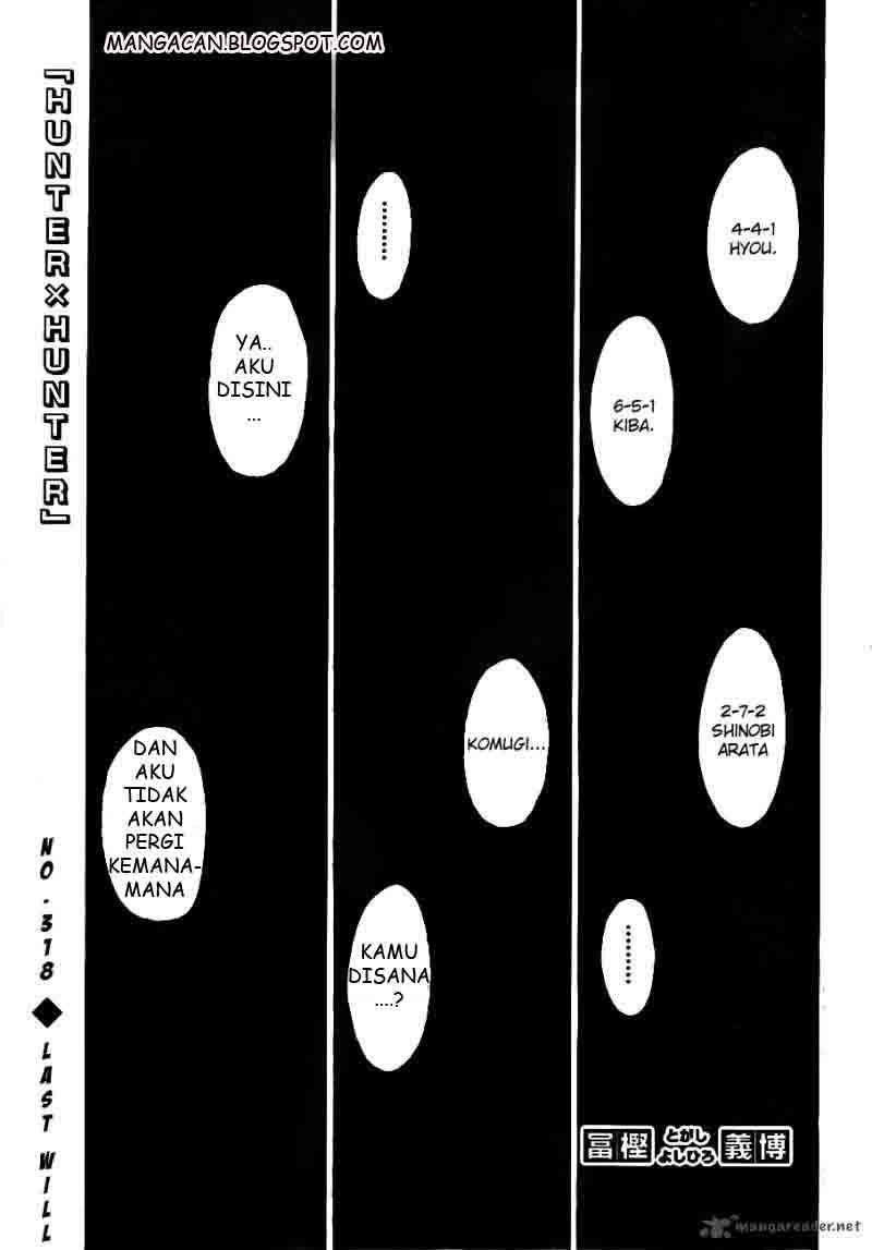 Komik Hunter x Hunter Chapter 318 gambar nomor 1