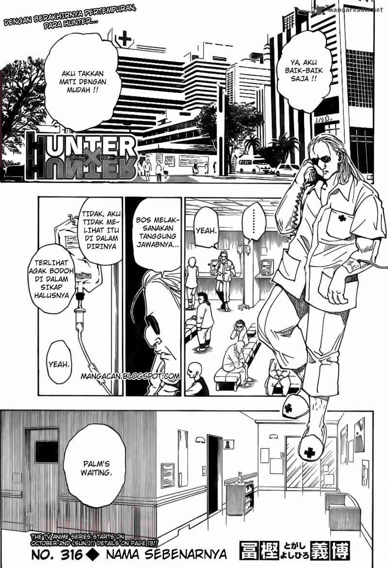 Komik Hunter x Hunter Chapter 316 gambar nomor 1