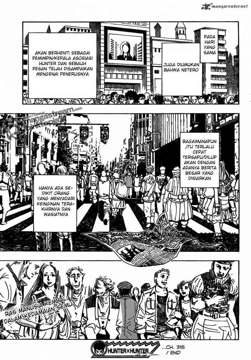 Hunter x Hunter Chapter 315 Gambar 18