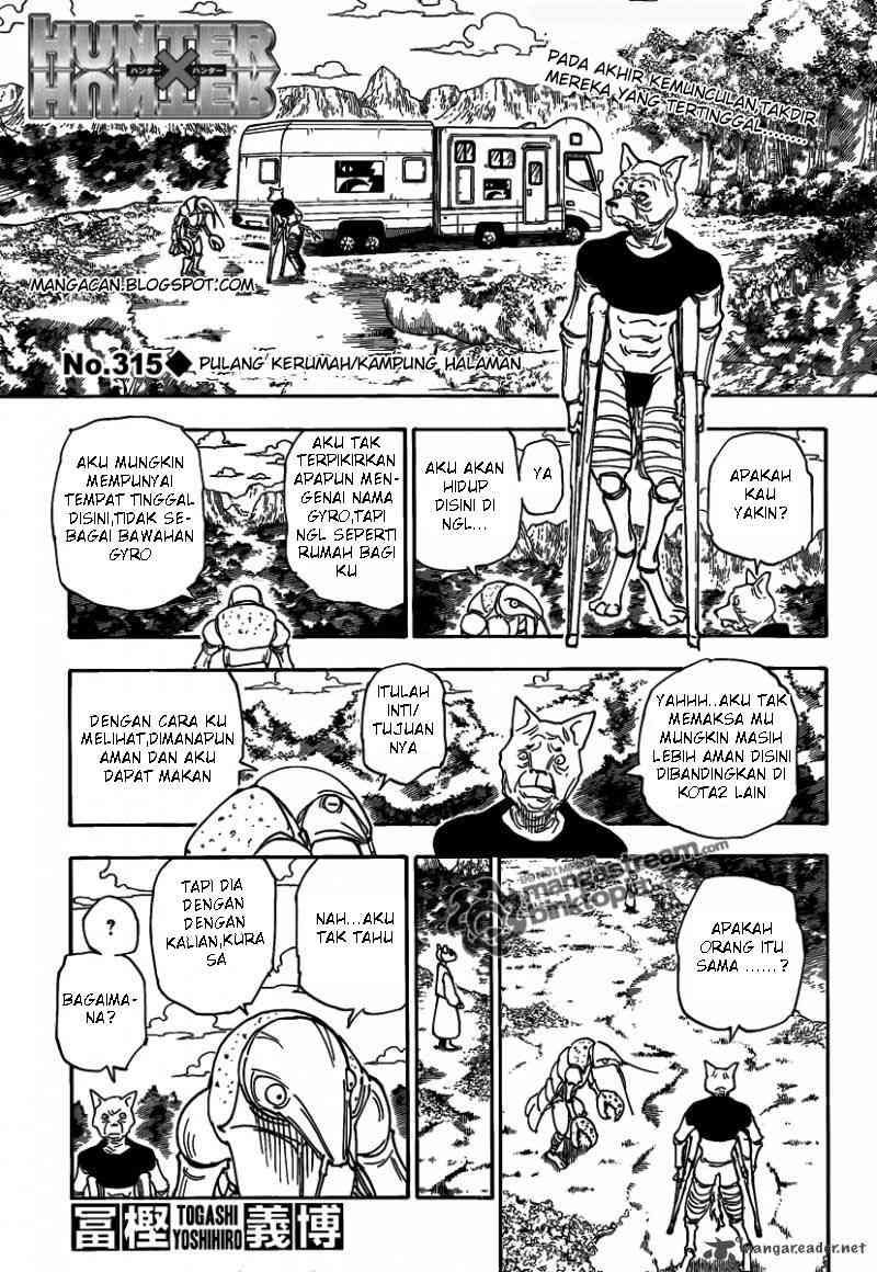 Komik Hunter x Hunter Chapter 315 gambar nomor 1