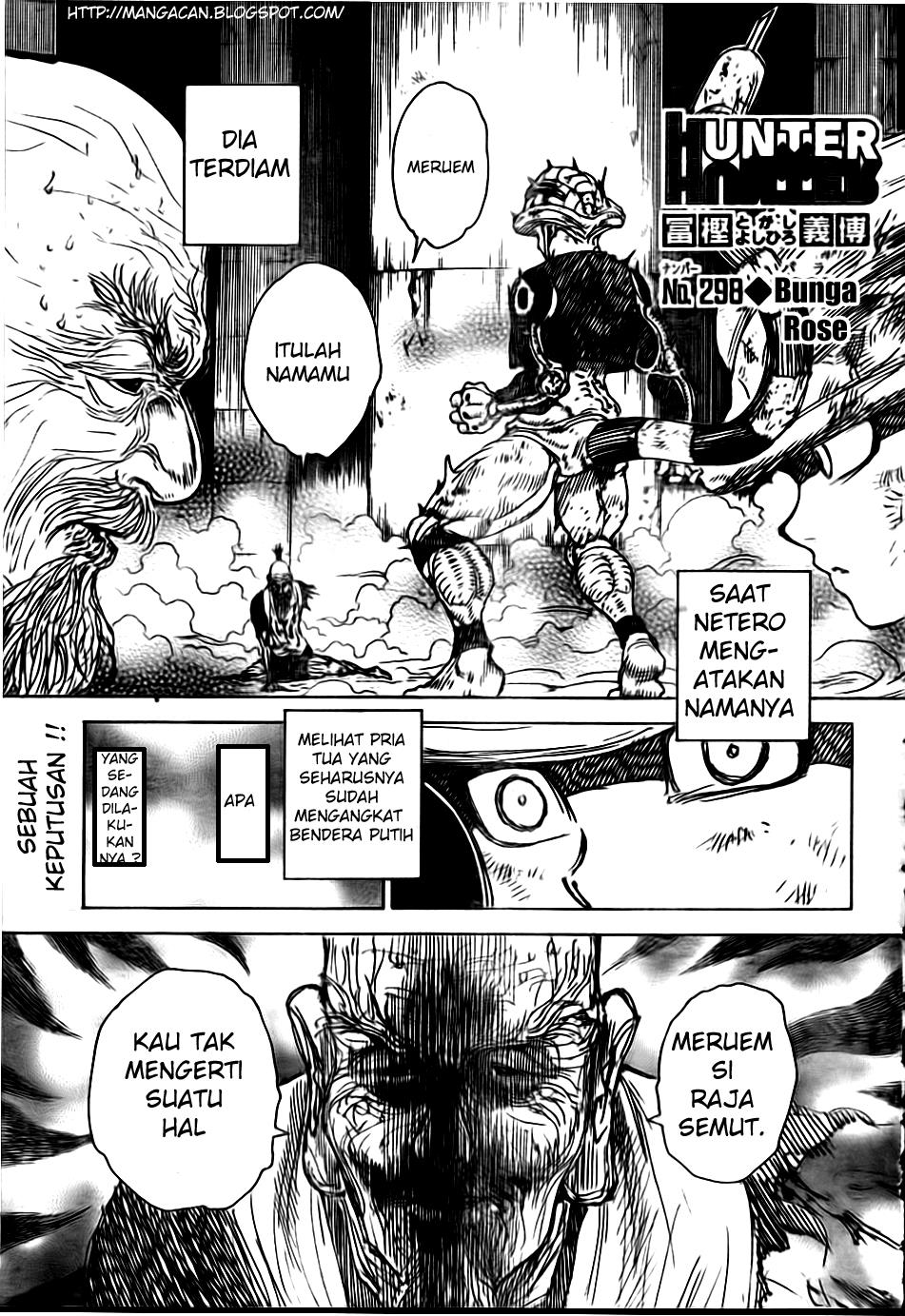 Komik Hunter x Hunter Chapter 298 gambar nomor 1