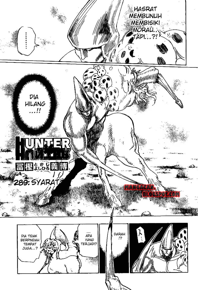 Komik Hunter x Hunter Chapter 289 gambar nomor 1