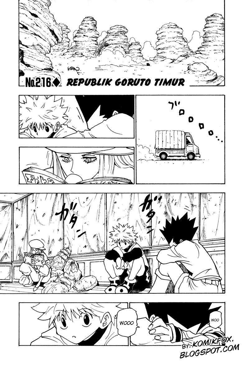 Komik Hunter x Hunter Chapter 216 gambar nomor 1