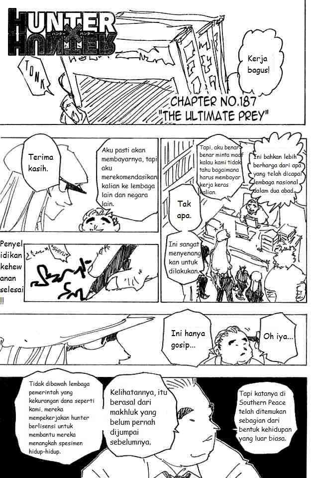 Komik Hunter x Hunter Chapter 187 gambar nomor 1