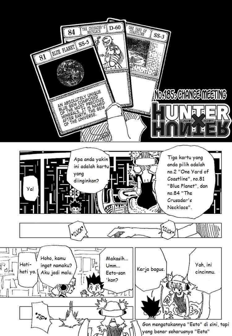 Komik Hunter x Hunter Chapter 185 gambar nomor 1
