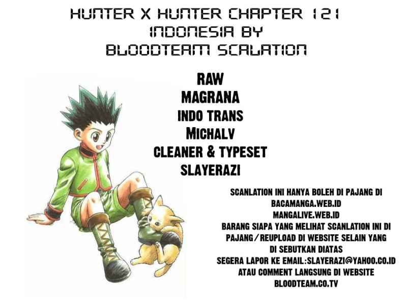Komik Hunter x Hunter Chapter 121 gambar nomor 1