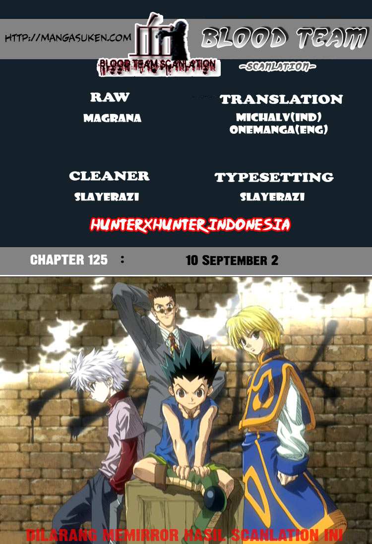 Komik Hunter x Hunter Chapter 125 gambar nomor 1