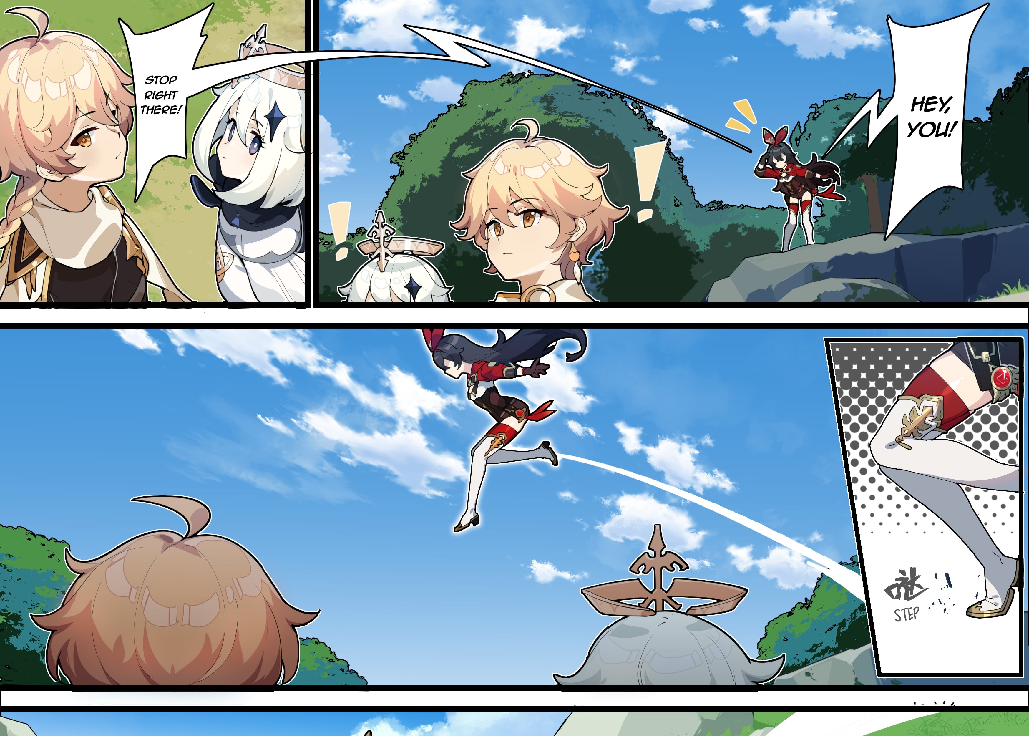 Manhua Genshin Impact 4-koma Chapter 5 gambar nomor 2