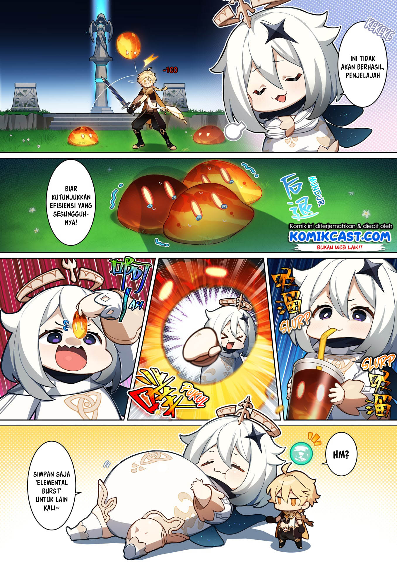 Genshin Impact 4-koma Chapter 3 Gambar 3