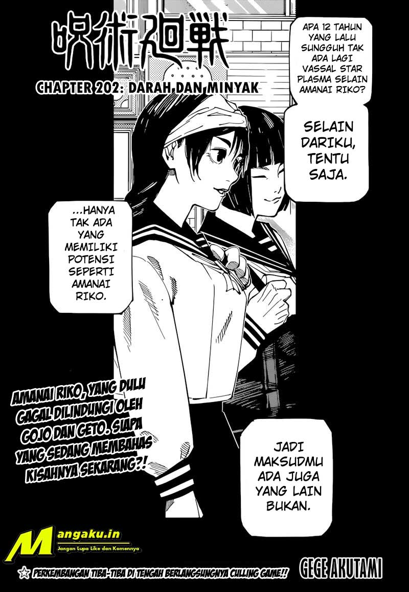 Manga Jujutsu Kaisen Chapter 202 gambar nomor 2