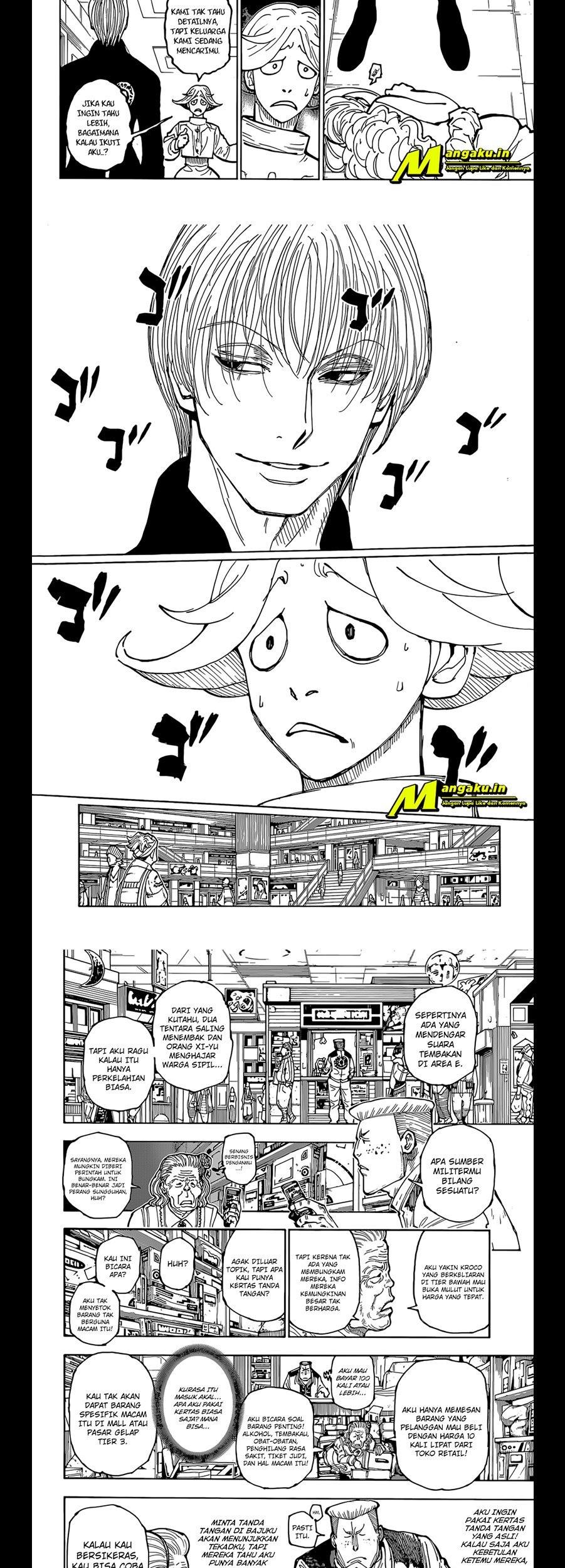 Hunter x Hunter Chapter 392 Gambar 9