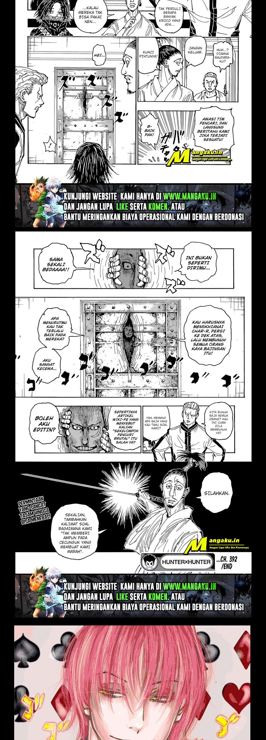 Hunter x Hunter Chapter 392 Gambar 15