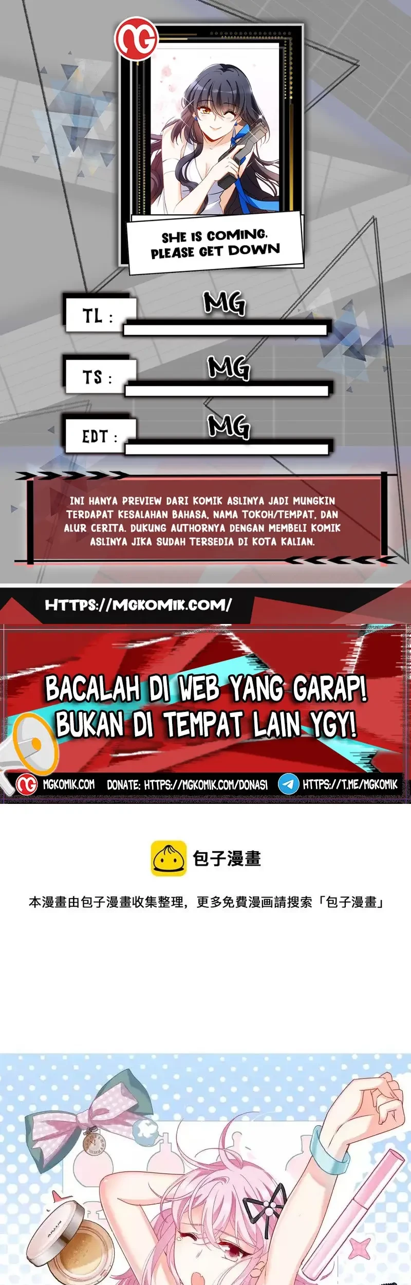 Komik She Is Coming, Please Get Down! Chapter 92.3 gambar nomor 1