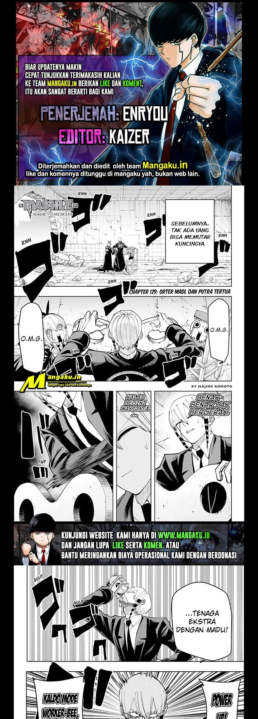 Komik Mashle: Magic and Muscles Chapter 129 gambar nomor 1