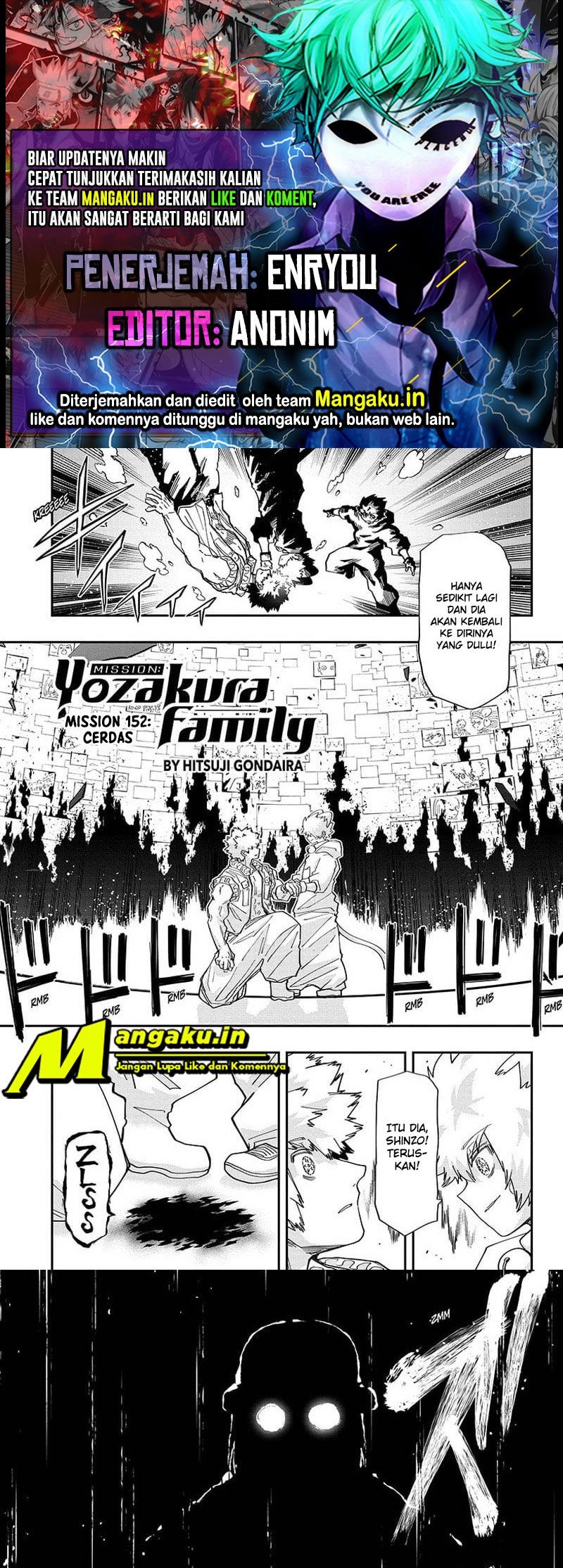 Komik Mission: Yozakura Family Chapter 152 gambar nomor 1