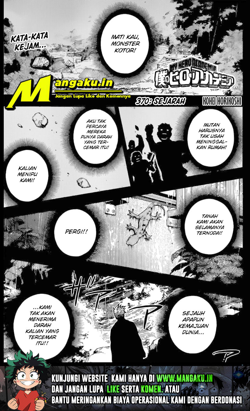 Manga Boku no Hero Academia Chapter 370 gambar nomor 2