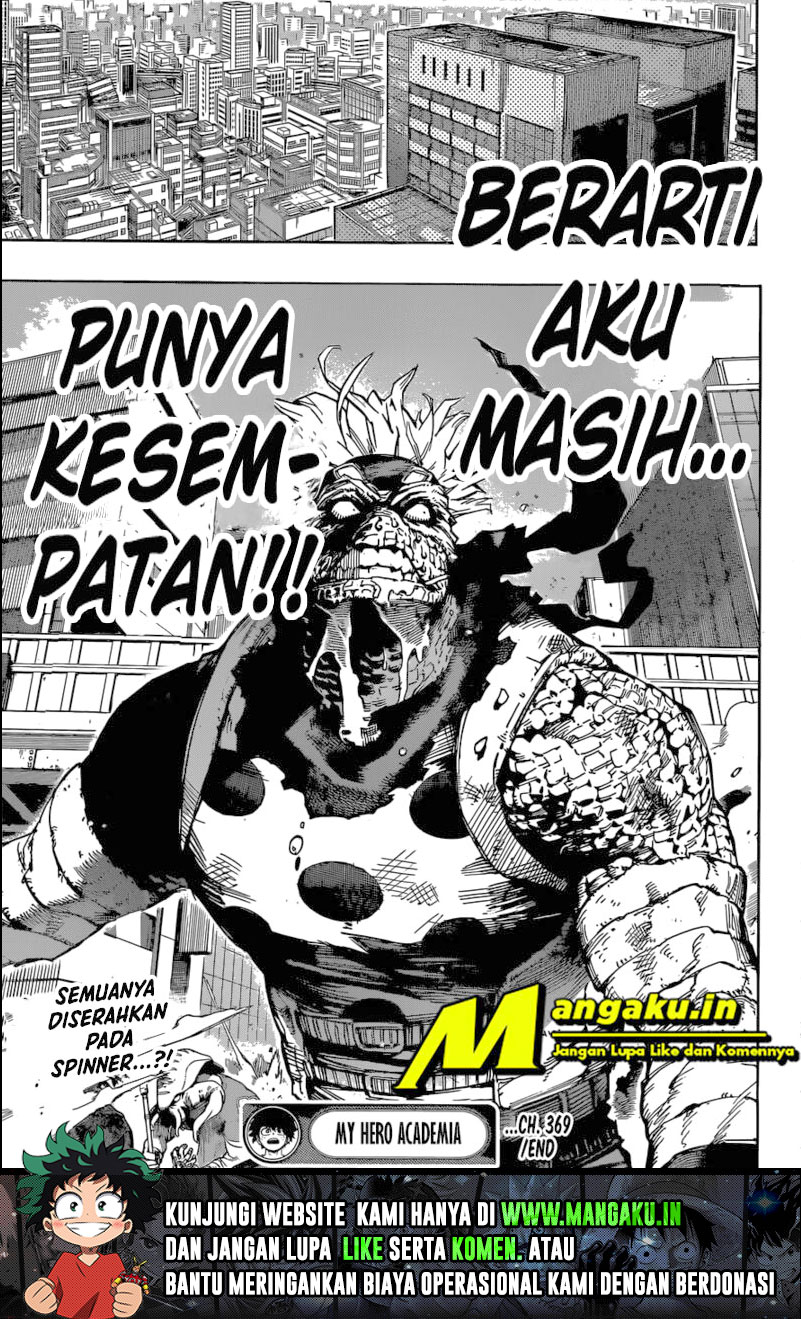 Boku no Hero Academia Chapter 369 Gambar 16