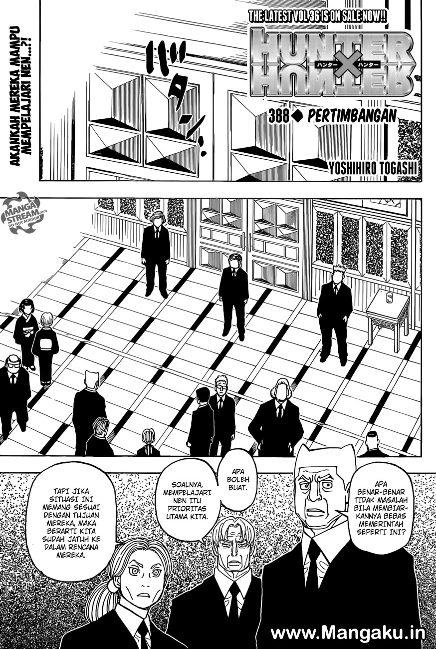 Manga Hunter x Hunter Chapter 388 gambar nomor 2