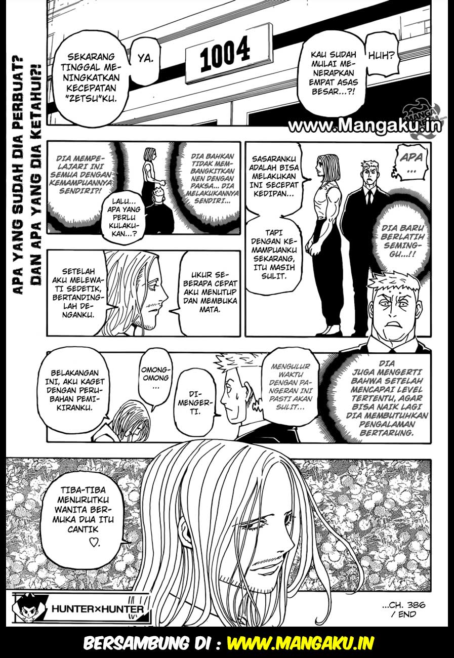 Hunter x Hunter Chapter 386 Gambar 20